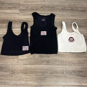 Sexy BAMA/ROLL TIDE Patch (2) SPANDEX TOP (one size) and tank top bundle